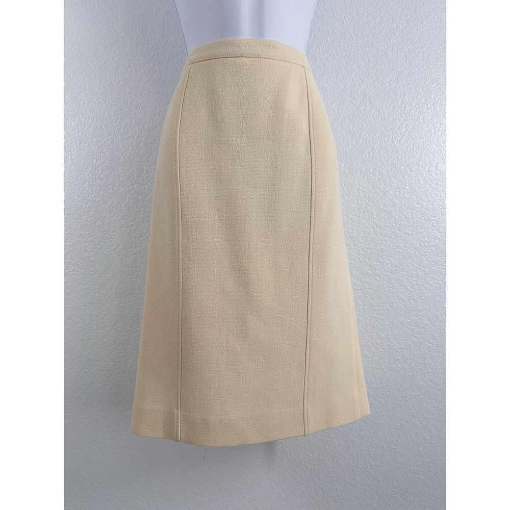 Women's Sz: S Cream Pencil Skirt by Andrew GN Paris